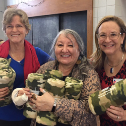 Blanket Collection forHomeless Vets - Click to view larger...