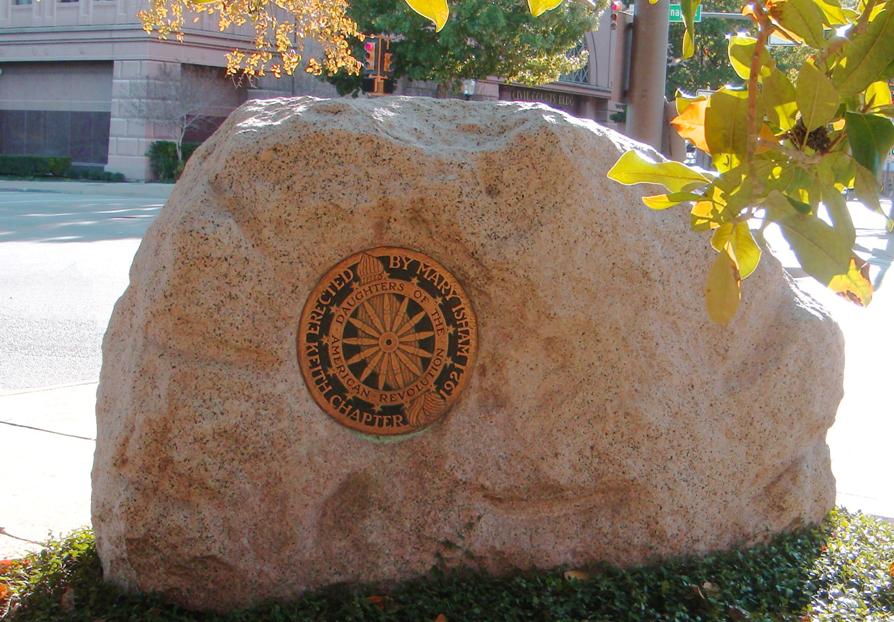 Tarrant County Court House Granite Marker - NSDAR Marker