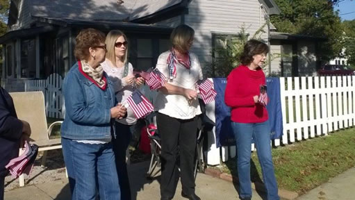 Preston Ridge members handed out 842 US flags during the city of Frisco Community Veterans Parade on November 12, 2016.