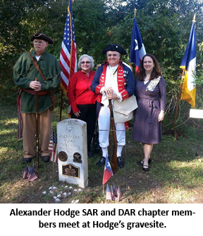 Alexander Hodge SAR and DAR members