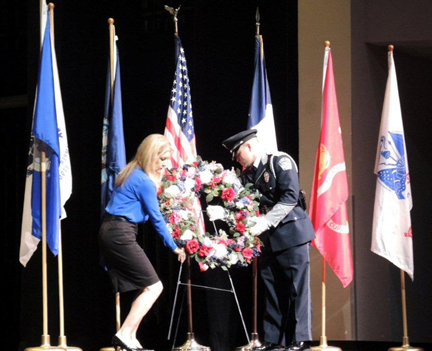 Memorial Day observance.