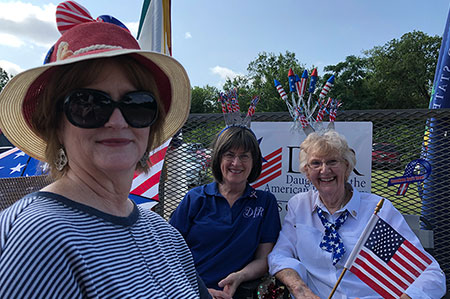 5.	Members on float for 4th of July parade