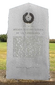 Mission Nuestra Senora de la Candelaria marker - click for a larger image